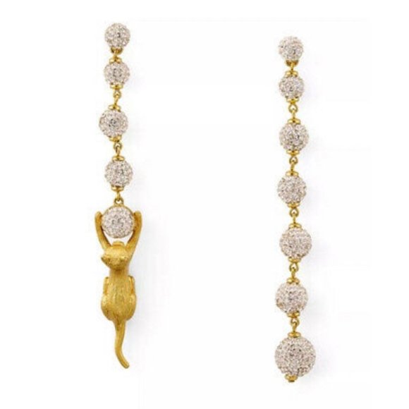 Kate Spade House Cat Earrings RARE NWT - Picture 1 of 3